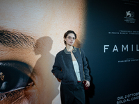 Actress Tecla Insolia attends the ''Familia'' photocall at Cinema Adriano in Rome, Italy, on September 30, 2024. (