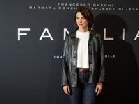 Actress Barbara Ronchi attends the ''Familia'' photocall at Cinema Adriano in Rome, Italy, on September 30, 2024. (