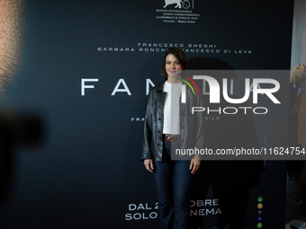 Actress Barbara Ronchi attends the ''Familia'' photocall at Cinema Adriano in Rome, Italy, on September 30, 2024. (