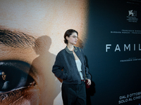 Actress Tecla Insolia attends the ''Familia'' photocall at Cinema Adriano in Rome, Italy, on September 30, 2024. (