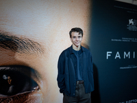 Actor Francesco Gheghi attends the ''Familia'' photocall at Cinema Adriano in Rome, Italy, on September 30, 2024. (