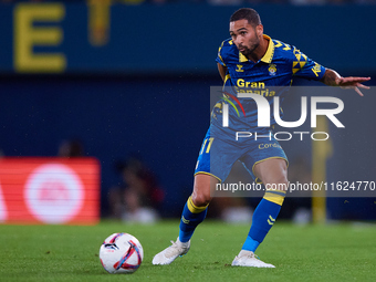 Benito Ramirez del Toro of UD Las Palmas is in action during the LaLiga EA Sports match between Villarreal CF and UD Las Palmas at Estadio d...