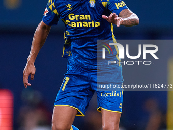 Benito Ramirez del Toro of UD Las Palmas is in action during the LaLiga EA Sports match between Villarreal CF and UD Las Palmas at Estadio d...