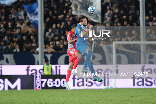 Gennaro Borrelli of Brescia Calcio FC during the Italian Serie B soccer championship football match between Brescia Calcio FC and US Cremone...