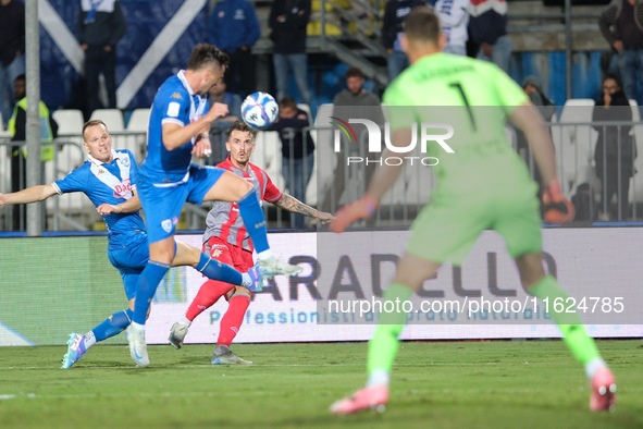 Lorenzo Dickman of Brescia Calcio FC during the Italian Serie B soccer championship football match between Brescia Calcio FC and US Cremones...