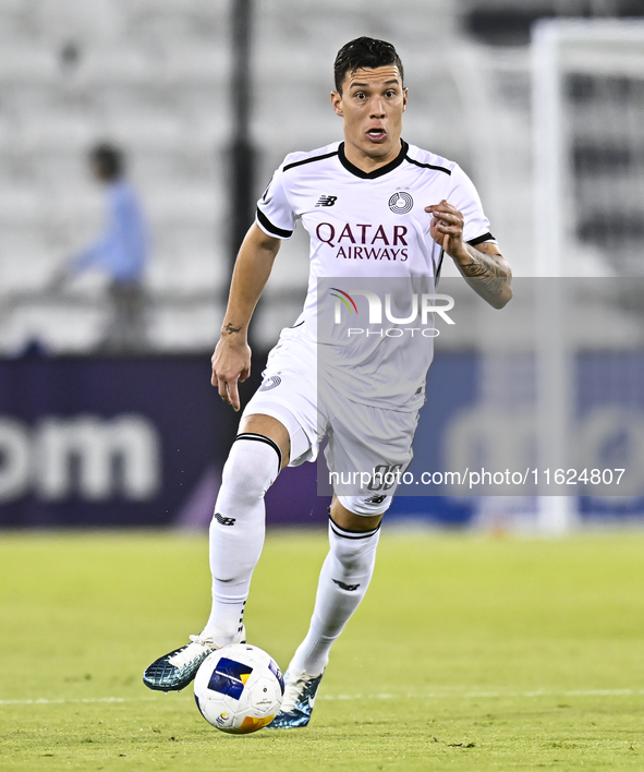 Andres Villa of Al Sadd SC plays during the AFC Champions League elite west football match between Qatar's Al Sadd SC and Iran's Esteghlal F...