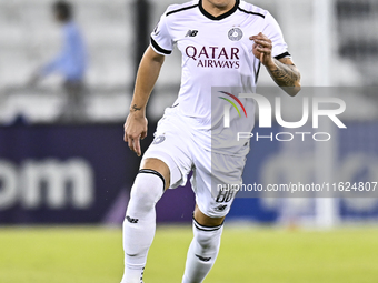 Andres Villa of Al Sadd SC plays during the AFC Champions League elite west football match between Qatar's Al Sadd SC and Iran's Esteghlal F...