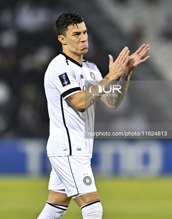 Andres Villa of Al Sadd SC plays during the AFC Champions League elite west football match between Qatar's Al Sadd SC and Iran's Esteghlal F...