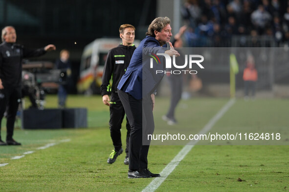 Giovanni Stroppa of US Cremonese during the Italian Serie B soccer match between Brescia Calcio FC and US Cremonese at Mario Rigamonti Stadi...