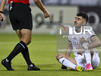 Rafael Sebastian Mujica Garcia of Al Sadd SC reacts during the AFC Champions League elite west football match between Qatar's Al Sadd SC and...