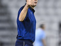 Esteghlal FC Head Coach, Javad Nekounam, reacts during the AFC Champions League elite west football match between Qatar's Al Sadd SC and Ira...