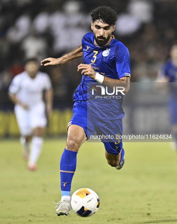 Saman Fallah of Esteghlal FC plays during the AFC Champions League elite west football match between Qatar's Al Sadd SC and Iran's Esteghlal...