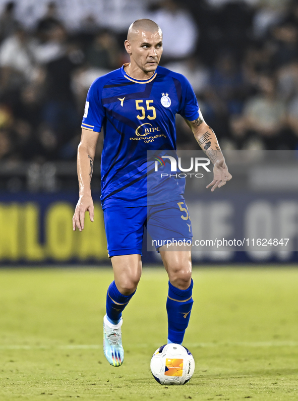 Raphael Da Silva of Esteghlal FC plays during the AFC Champions League elite west football match between Qatar's Al Sadd SC and Iran's Esteg...