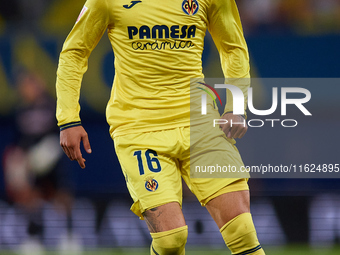 Alex Baena of Villarreal CF is in action during the LaLiga EA Sports match between Villarreal CF and UD Las Palmas at Estadio de la Ceramica...