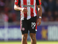 Bryan Mbuemo of Brentford during the Premier League match between Brentford and West Ham United at the Gtech Community Stadium in Brentford,...