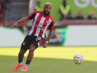 Bryan Mbuemo of Brentford during the Premier League match between Brentford and West Ham United at the Gtech Community Stadium in Brentford,...