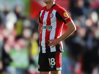 Yehor Yarmoliuk of Brentford at the final whistle during the Premier League match between Brentford and West Ham United at the Gtech Communi...