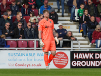 Northampton Town's keeper Lee Burge during the first half of the Sky Bet League 1 match between Northampton Town and Mansfield Town at the P...