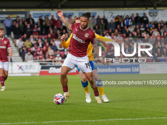 Northampton Town's Tyler Roberts during the first half of the Sky Bet League 1 match between Northampton Town and Mansfield Town at the PTS...