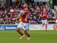 Northampton Town's Tyler Roberts during the first half of the Sky Bet League 1 match between Northampton Town and Mansfield Town at the PTS...