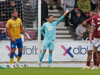 Mansfield Town's keeper Christy Pym during the second half of the Sky Bet League 1 match between Northampton Town and Mansfield Town at the...