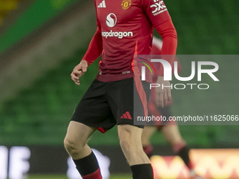 Daniel Gore of Manchester United during the Premier League 2 match between Norwich City and Manchester United at Carrow Road in Norwich, Eng...