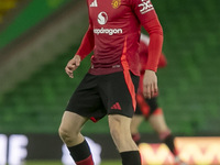 Daniel Gore of Manchester United during the Premier League 2 match between Norwich City and Manchester United at Carrow Road in Norwich, Eng...