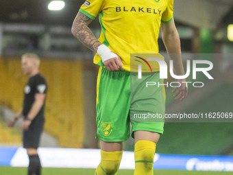 AJ Wright of Norwich City during the Premier League 2 match between Norwich City and Manchester United at Carrow Road in Norwich, England, o...