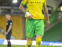 AJ Wright of Norwich City during the Premier League 2 match between Norwich City and Manchester United at Carrow Road in Norwich, England, o...