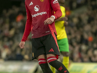 Ruben Curley of Manchester United during the Premier League 2 match between Norwich City and Manchester United at Carrow Road in Norwich, En...