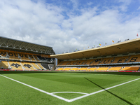 A general view of the stadium during the Premier League match between Wolverhampton Wanderers and Liverpool at Molineux in Wolverhampton, En...