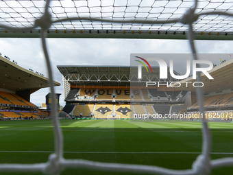 A general view of the stadium during the Premier League match between Wolverhampton Wanderers and Liverpool at Molineux in Wolverhampton, En...