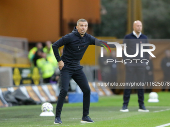 Wolverhampton Wanderers manager Gary O'Neil during the Premier League match between Wolverhampton Wanderers and Liverpool at Molineux in Wol...