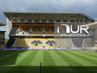 A general view of the stadium during the Premier League match between Wolverhampton Wanderers and Liverpool at Molineux in Wolverhampton, En...