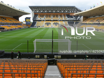 A general view of the stadium during the Premier League match between Wolverhampton Wanderers and Liverpool at Molineux in Wolverhampton, En...