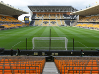 A general view of the stadium during the Premier League match between Wolverhampton Wanderers and Liverpool at Molineux in Wolverhampton, En...