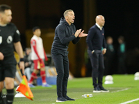 Wolverhampton Wanderers manager Gary O'Neil during the Premier League match between Wolverhampton Wanderers and Liverpool at Molineux in Wol...