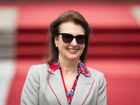 Argentina's Foreign Minister Diana Mondino attends an event at the monument to Libertador General San Martin in Buenos Aires, Argentina, on...