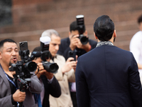 El Salvador's President Nayib Bukele attends an event at the monument to Libertador General San Martin in Buenos Aires, Argentina, on Septem...