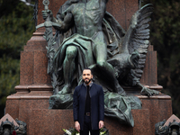 El Salvador's President Nayib Bukele attends an event at the monument to Libertador General San Martin in Buenos Aires, Argentina, on Septem...