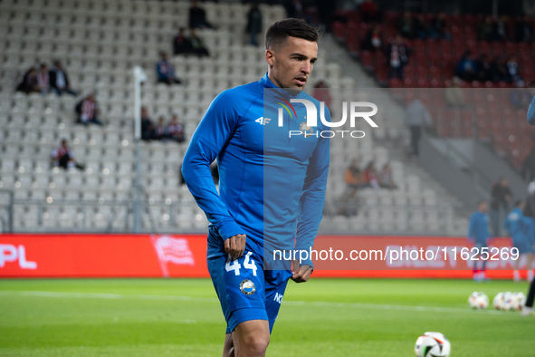 Serhij Krykun participates in the game between KS Cracovia and Stal Mielec in Krakow, Poland, on September 30, 2024. PKO BP Ekstraklasa, Pol...