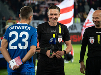 Referee Patryk Gryckiewicz officiates the game between KS Cracovia and Stal Mielec in Krakow, Poland, on September 30, 2024. PKO BP Ekstrakl...