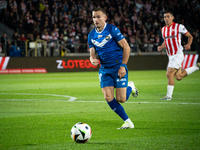 Maciej Domanski participates in the game between KS Cracovia and Stal Mielec in Krakow, Poland, on September 30, 2024. PKO BP Ekstraklasa, P...