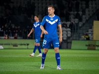 Krystian Getinger participates in the game between KS Cracovia and Stal Mielec in Krakow, Poland, on September 30, 2024. PKO BP Ekstraklasa,...