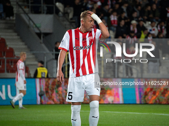 Kamil Glik participates in the game between KS Cracovia and Stal Mielec in Krakow, Poland, on September 30, 2024. PKO BP Ekstraklasa, Polish...