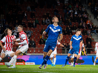 Krystian Getinger participates in the game between KS Cracovia and Stal Mielec in Krakow, Poland, on September 30, 2024. PKO BP Ekstraklasa,...