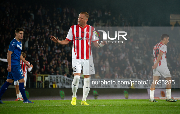 Kamil Glik participates in the game between KS Cracovia and Stal Mielec in Krakow, Poland, on September 30, 2024. PKO BP Ekstraklasa, Polish...