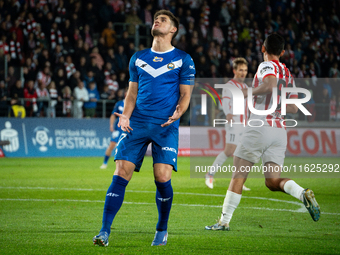 Ilya Shkurin plays during the game between KS Cracovia and Stal Mielec in Krakow, Poland, on September 30, 2024. PKO BP Ekstraklasa, Polish...