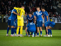 Stal Mielec players during the game between KS Cracovia and Stal Mielec in Krakow, Poland, on September 30, 2024. PKO BP Ekstraklasa, Polish...