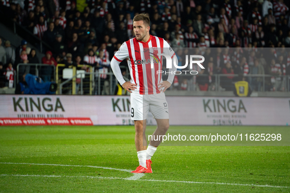 Benjamin Kallman during the game between KS Cracovia and Stal Mielec in Krakow, Poland, on September 30, 2024. PKO BP Ekstraklasa, Polish fo...